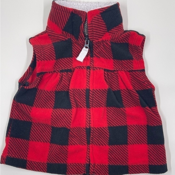 Carter's Other - CARTER’S Fleece Buffalo Plaid 3m Soft Kids Vest